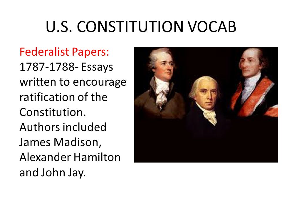 1787 1788 the federalist essay